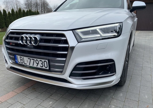 Audi SQ5 cena 152000 przebieg: 124340, rok produkcji 2018 z Raszków małe 326